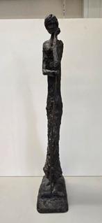 Sculpture grande femme, h 64, 8kg, messing&cement, Ophalen