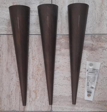 Metallic zwart/bruine wandlampen  beschikbaar voor biedingen