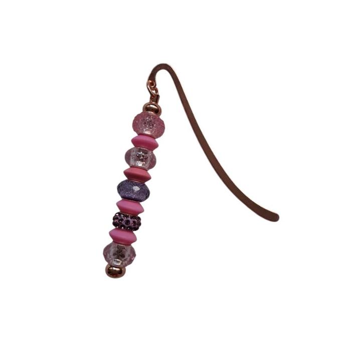 Boekenlegger rosegoud roze glitter, Verzamelen, Boekenleggers, Nieuw, Overige onderwerpen, Ophalen of Verzenden