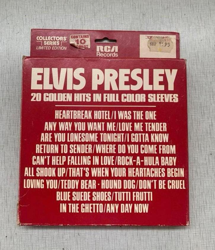 Vinyl singels Elvis Presley Box met 20 beste golden hits, Cd's en Dvd's, Vinyl | Pop, Ophalen of Verzenden
