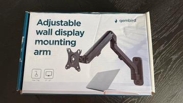MUUR MONITOR ARM 1 SCHERM GASVEER SYSTEEM WAND INSTALLATIE beschikbaar voor biedingen