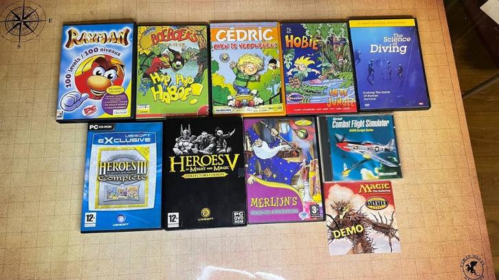 Heroes of Might & Magic 3 + 5, Magic the Gathering, etc.., Spelcomputers en Games, Games | Pc, Gebruikt, Simulatie, 1 speler, Vanaf 3 jaar