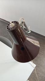 Vintage architectenlamp bruine bureaulamp industrieel design, Huis en Inrichting, Gebruikt, 50 tot 75 cm, Ophalen of Verzenden