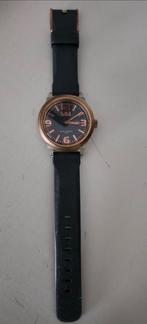 Rosé gold horloge met grijs kunststof bandje, merk Ikki., Ophalen of Verzenden, Zo goed als nieuw, Overige merken