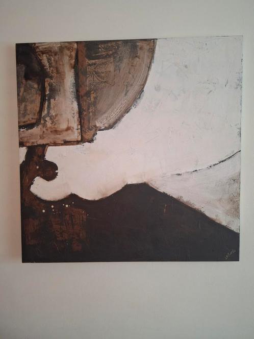 Twee grote abstracte schilderijen van LaGarde te koop, Antiek en Kunst, Kunst | Schilderijen | Abstract, Ophalen