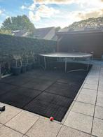 Rubberen speeltegels 100x100cm (21m2), Tuin en Terras, Ophalen of Verzenden, Zo goed als nieuw, Overige materialen