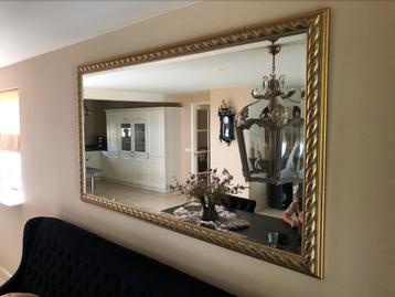 Gouden spiegel 180 x 100 cm klassiek / barok beschikbaar voor biedingen