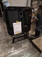 Nieuw zwart balkontafeltje glas/metaal, Ophalen of Verzenden, Nieuw, Rechthoekig