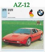 Az12 autokaart bmw m1 ( 1979 ), Ophalen of Verzenden, Zo goed als nieuw, Auto's