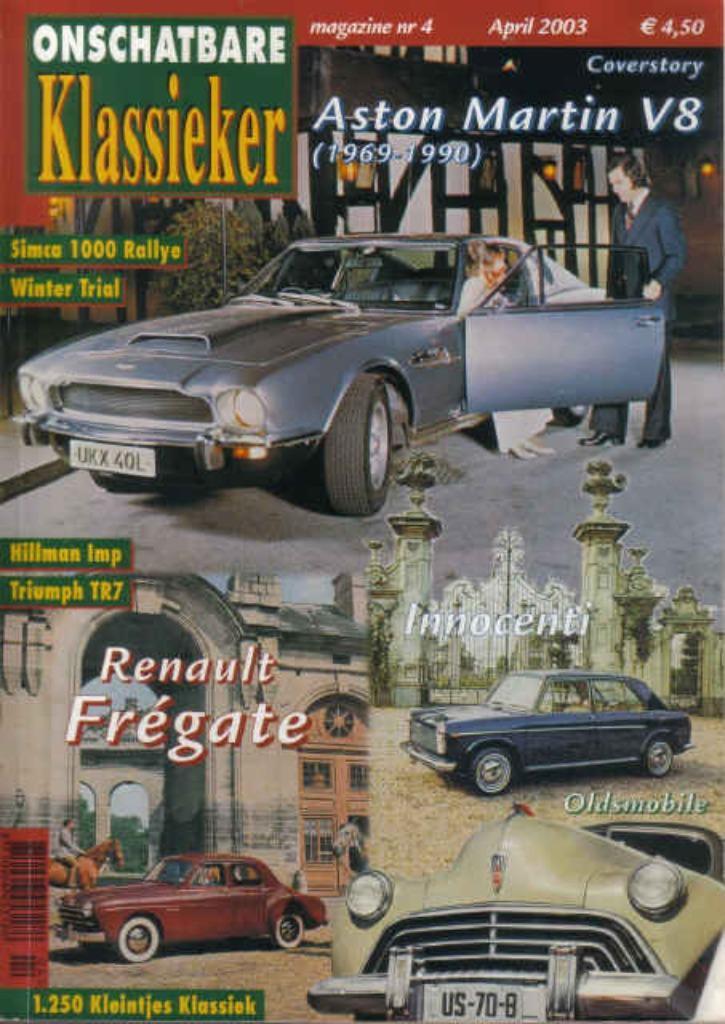 OK 4 2003 : Austin Martin V8 - Simca 1000 Rallye - Renault, Boeken, Auto's | Folders en Tijdschriften, Gelezen, Algemeen, Ophalen of Verzenden