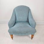 Pied de poule vintage fauteuil, Huis en Inrichting, Ophalen of Verzenden, Zo goed als nieuw