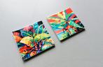 2 Nieuwe tegel onderzetters met tropische print, Ophalen of Verzenden, Nieuw