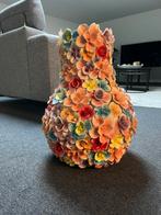 Bloemenmotief vaas., Ophalen, Overige kleuren, Aardewerk of Porselein, Zo goed als nieuw