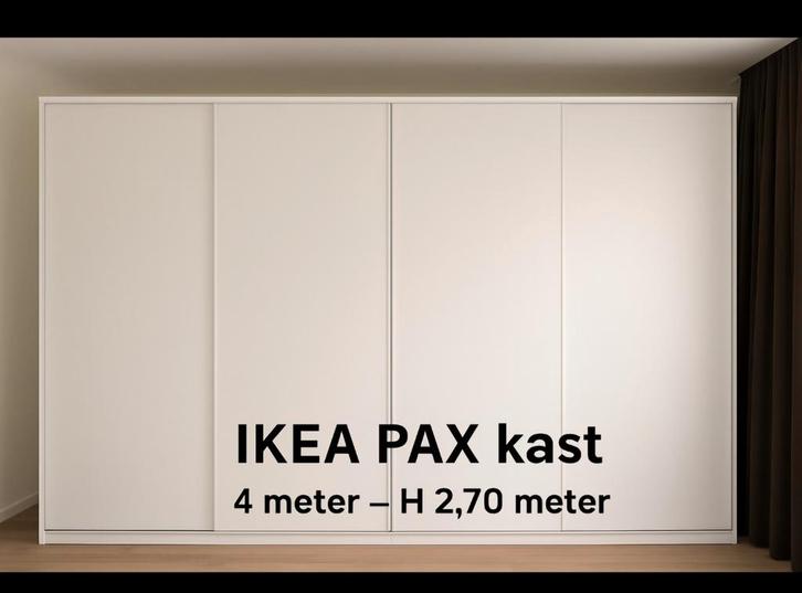 Grote IKEA PAX kast 4 meter met schuifdeuren, Huis en Inrichting, Kasten | Kledingkasten, Ophalen of Verzenden