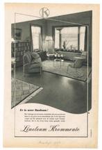 Linoleum Krommenie - Advertentie uit Tijdschrift 1950, 1940 tot 1960, Nederland, Knipsel(s), Verzenden