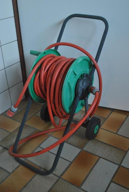 Tuinslang, Gardena op haspel, Tuin en Terras, Tuinslangen, Gebruikt, Tuinslang, Ophalen