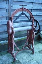 Fraaie antieke mangel 152 cm hoog, Ophalen of Verzenden