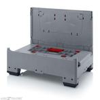 Opvouwbare palletbox 800x600x730mm met 4 inwerpluiken, gebru, Ophalen of Verzenden