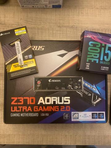 Upgrade set i5 8600k | Gigabyte Z370 Aorus Ultra Gaming 2.0  beschikbaar voor biedingen