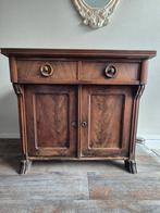 Antieke Biedermeier Mahonie Kast - 1850, Ophalen, Gebruikt, ., 50 tot 100 cm