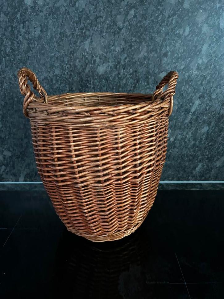 Oude stofdoeken mand, Antiek en Kunst, Curiosa en Brocante, Ophalen of Verzenden