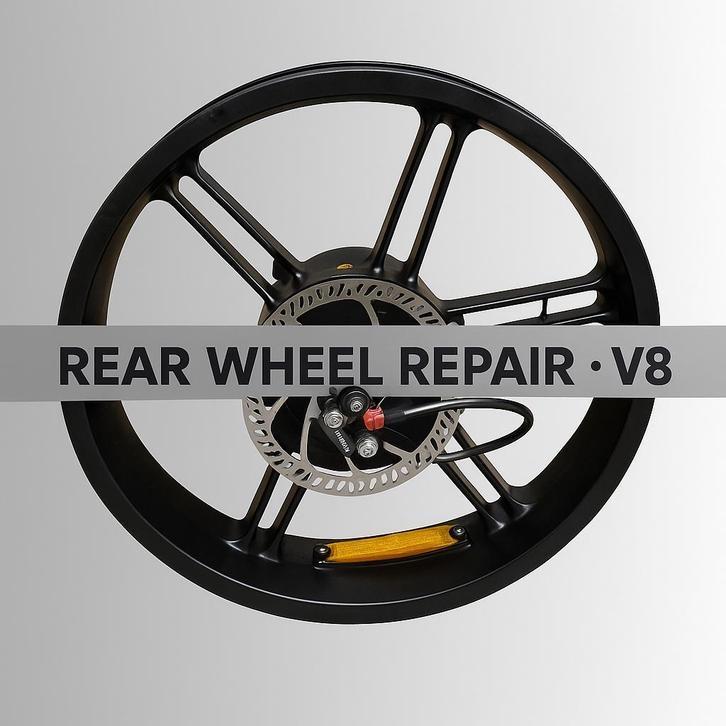 V8 Fatbike Achterwiel Reparatie- €60, Diensten en Vakmensen, Fietsenmakers en Bromfietsenmakers, Fietsreparatie, Mobiele service