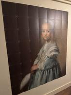 IXXI - Portret van een meisje in het blauw, Ophalen of Verzenden, 75 cm of meer