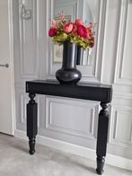 2x Sidetable halftafel muurtafel wandtafel kaptafel dressior, Huis en Inrichting, Tafels | Sidetables, Ophalen, Eikenhout, 50 tot 100 cm