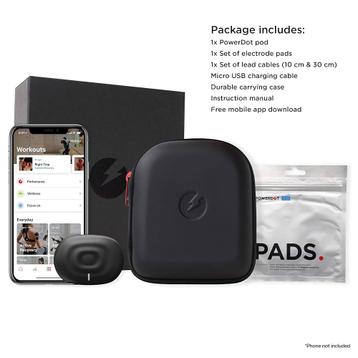 Powerdot 2.0 zwart Muscle Stimulator beschikbaar voor biedingen