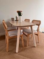 Dining Table Set – Kave Home Table + 4 Sklum Chairs, Ophalen, Zo goed als nieuw