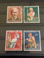 BRD Mi 297-300 1958 gestempeld, Verzenden, BRD, Gestempeld