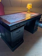Klassiek vintage directie bureau, Huis en Inrichting, Ophalen, Gebruikt, Bureau