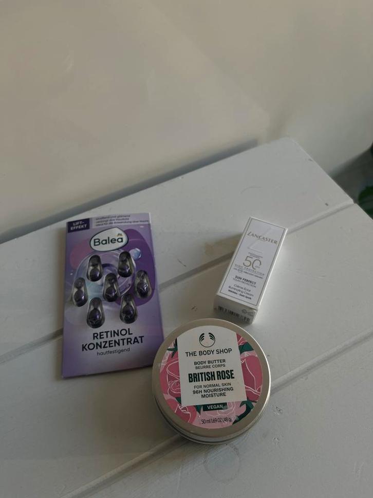 ✨Retinol, Body Butter & SPF 50, Sieraden, Tassen en Uiterlijk, Uiterlijk | Cosmetica en Make-up, Zo goed als nieuw, Gehele gezicht