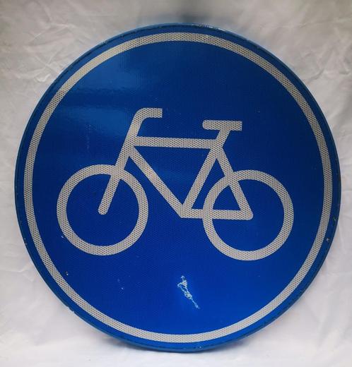 Verplicht fietspad Verkeersbord garage decoratie Den Haag 1, Verzamelen, Merken en Reclamevoorwerpen, Zo goed als nieuw, Ophalen