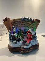 Kerst tafereel met licht en draaiende kerstboom, Diversen, Kerst, Ophalen of Verzenden, Gebruikt