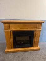 Elektrische haard met schouw en warmte functie, Ophalen of Verzenden, Gebruikt, Vrijstaande haard, Elektrische haard