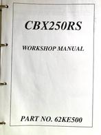 Honda CBX250RS 1983-1984 Service Manual, Verzenden, Honda