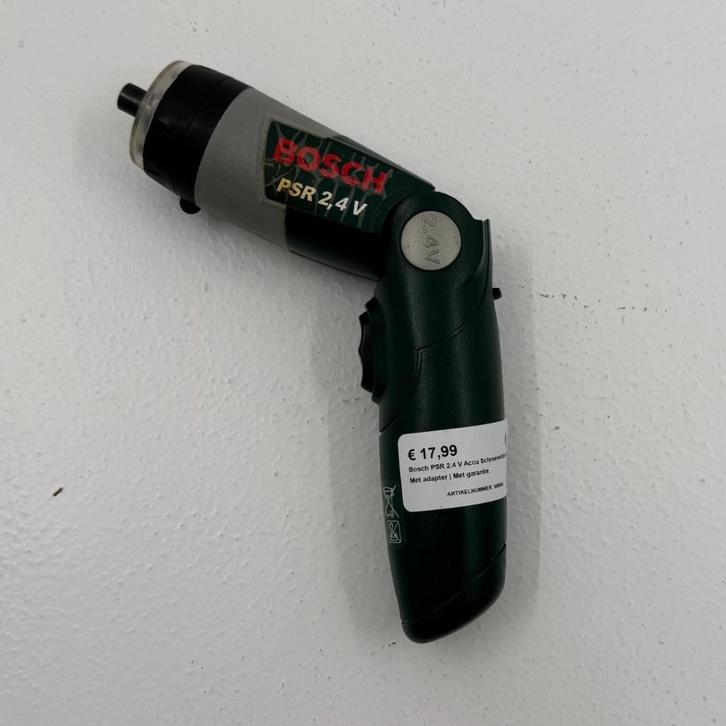 Bosch PSR 2.4 V Accu Schroevendraaier | Met adapter | Met ga, Doe-het-zelf en Verbouw, Gereedschap | Boormachines, Gebruikt, Boor- en Schroefmachine