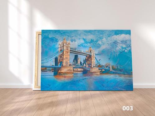 Canvas London, Antiek en Kunst, Kunst | Schilderijen | Abstract, Ophalen of Verzenden