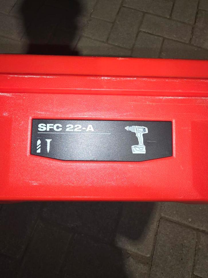 Hilti SFC 22-A originele koffer (leeg) – in goede staat, Doe-het-zelf en Verbouw, Gereedschap | Boormachines, Ophalen of Verzenden