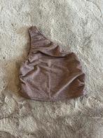Nieuw! Feestlijke bruine one shoulder top in 0XL en 1XL, Bruin, Maat 46/48 (XL) of groter, Nieuw, Ophalen of Verzenden