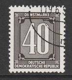 DDR 1956 4 Dienst 40p, Gest, Na 1940, Ophalen of Verzenden, Gestempeld