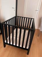 Babybox zwart, Kinderen en Baby's, Boxen, Ophalen, Zo goed als nieuw, Rechthoekig, In hoogte verstelbaar