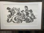 Houtskooltekening ‘Landschap’ B57 x H82 cm, Ophalen of Verzenden