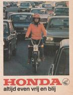 Retro reclame 1980 Honda brommer Camino de roze bril, Verzenden, Overige typen