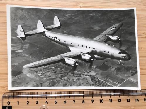 Lockheed C-69 Constellation US Airforce Foto Kaart Vliegtuig, Verzamelen, Luchtvaart en Vliegtuigspotten, Zo goed als nieuw, Kaart, Foto of Prent