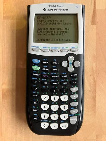 Goedkope RPN rekenmachine - TI-84 Plus met RPN83P