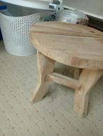 Leuk houten krukje, Ophalen of Verzenden, Rond, Minder dan 55 cm, Minder dan 45 cm