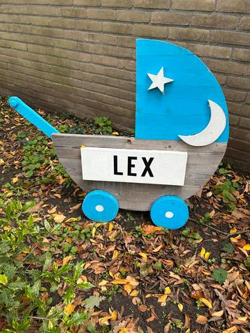 Te huur! Geboortebord  jongen met naamstrook beschikbaar voor biedingen