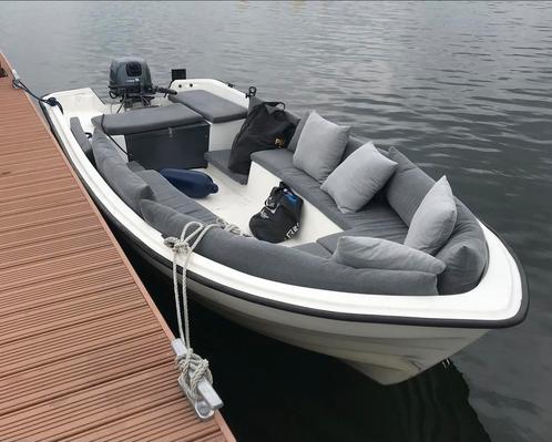 Polyester boot / sloep Garda 430, Watersport en Boten, Sloepen, Gebruikt, Tot 10 pk, 3 tot 6 meter, Buitenboordmotor, Benzine